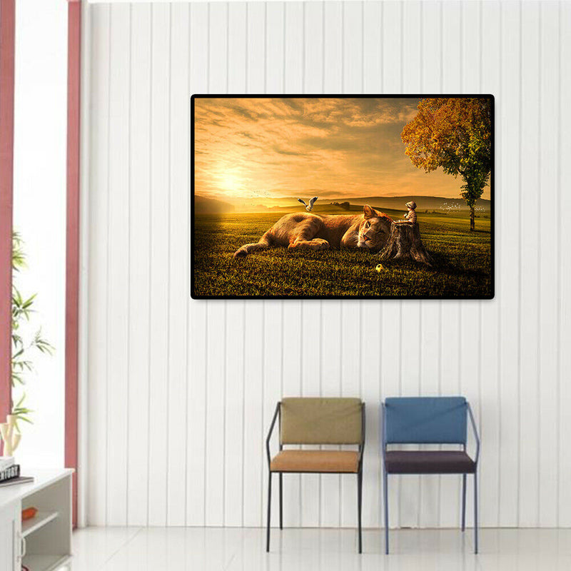 1000pcs DIY Jigsaw Lying Big Lion Puzzle Educational Animal Picture Toys