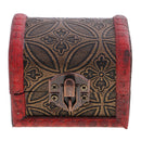 Retro Small Wooden Jewelry Box Organizer Storage Case Container with Lock Lady