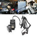 Dual Ports SAE To USB Cable Adaptor Motorcycle Charger Socket For Phone Tablet