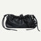 Candy Color Women Handbag Leather Elegant Chain Shoulder Tote Bag (Black)