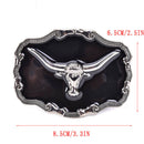 Long Horn Bull Western Belt Buckle Golden Texas Cowboy Large Western  OZ