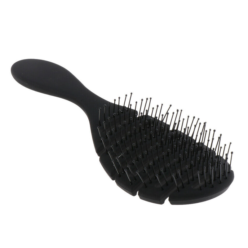Anti-static Scalp Massage Hair Brush Comb for Curly Straight Hair Black