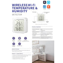WiFi Temperature Humidity Detector APP Phone Remote 2.4GHz Air Quality Analyzer