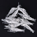 10pcs 4.8cm Shrimp Soft Prawn Tackle Bait Saltwater Bass Fishing Lure  Hook  Jâ„–[