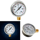 Radial Pressure Gauge 0-600psi 1/4" NPT Brass Thread Bottom Entry Air Water adsa