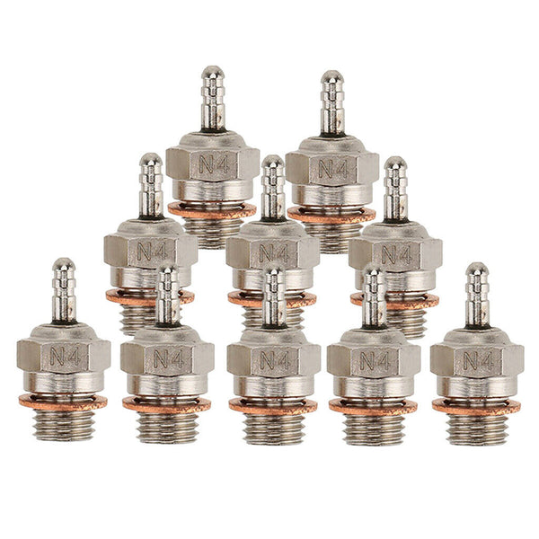 Set Of 10 Metal 70117 N4 Glow Plug Universal For HSP RC Car Parts Accessory