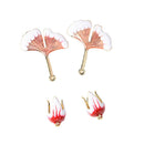 2 Pairs Earring Charms Enamel Alloy Pendants Jewelry Findings Fashion Crafts