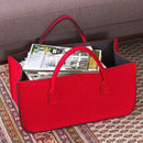 Felt Purse, Felt Storage Bag Large Capacity Casual Shopping Bag - Red K5G8