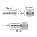 Ball Lock Disconnect Quick Connector 5/16 Barbed 1/4 Threaded Beer Dispenser
