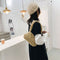 Animal Pattern Underarm Bag Women Mini Plush Shoulder Handbags Purse (3)