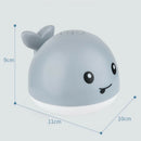 Electric Induction Water Spray Ball Whale Bathroom Sprinkler Toys (Grey)