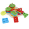Wooden Geometric Blocks Column Shapes Color Puzzle Building Educational Toys