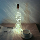 4pcs LED Wine Bottle Cork Light USB Copper Wire Light String (Cold White) A