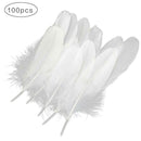 100PCS Goose Feathers Party Cake Decor DIY Craft Dream Catcher 6-8Inch