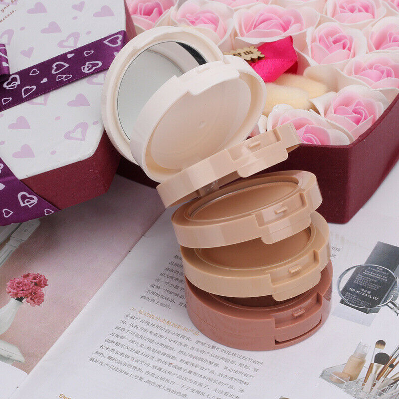 5 Colors Smooth Makeup Face Powder Concealer Palette Foundation Cosmet KSE