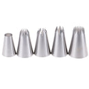 5x Large Russian Icing Piping Pastry Nozzle Tips Cake Decorating Tool NozzlesES