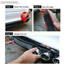 2Pcs Auto Car Grid Simulation Vent Double Tube Exhaust Pipe ABS Exterior BLK  Gw