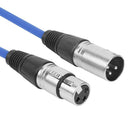 1m XLR 3Pin Cable Male to Female Shielded Microphone Wire Cord (Blue) A