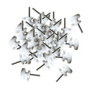 200x Plastic Wall Mounted Hooks Durable Non-Trace Nail for Brick Hardwood
