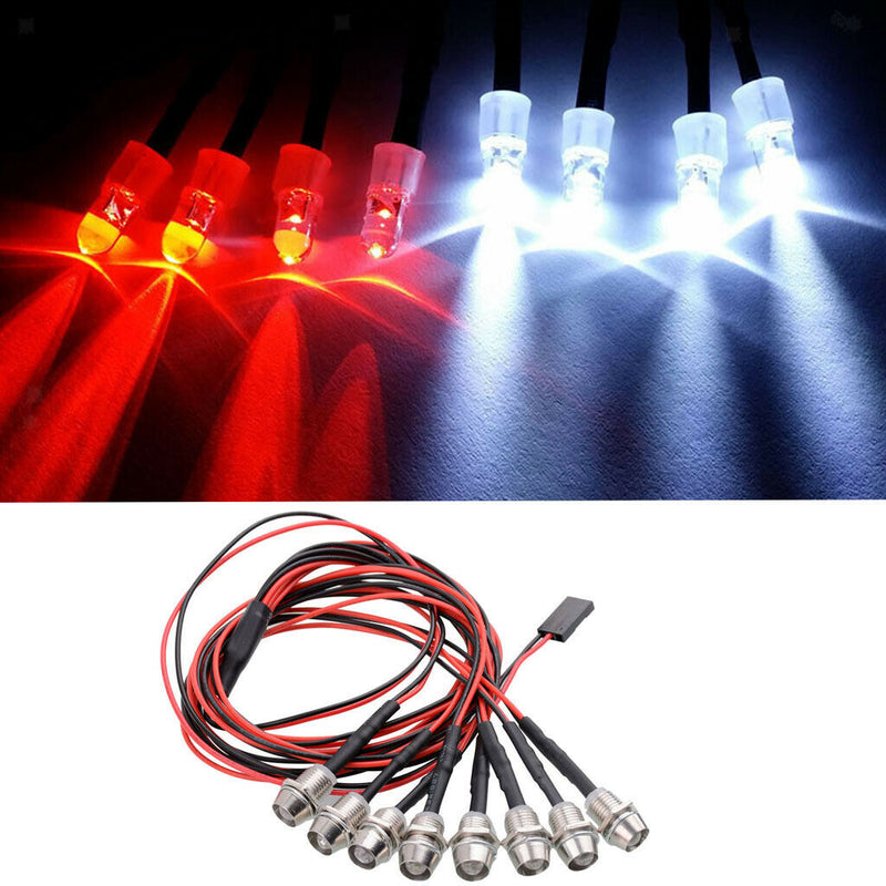 40Pieces LED Lights Taillight For 1/5 1/8 1/10 1/12 1/16 RC Car Headlights