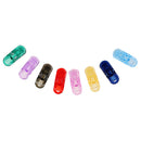 Pacifier clips set - plastic - 8 pieces - mix colors - baby clip - suspender