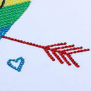 5D DIY Special Shaped Diamond Painting Love Heart Cross Stitch Embroidery