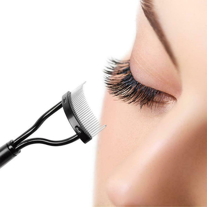Makeup Mascara Guide Applicators Steel Needle Eyelash Brush Comb Eyebrow W9I0