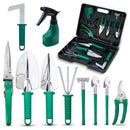 10 Pieces Garden Tools Set - Stainless Steel Gardening Tool Case with Trowe