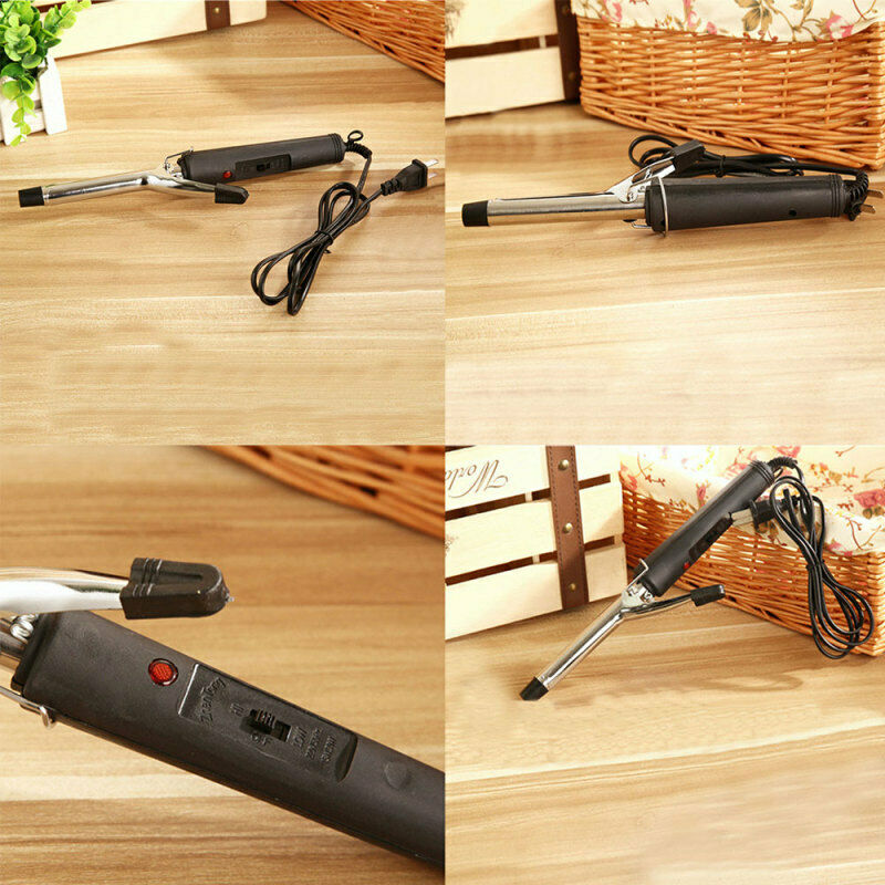 Women Stainless Steel Hair Curler Iron Curling Manual Electric Wave Curl CPM