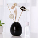 Creative Artificial Flower Ceramic Vase Essential Oil Perfume Holder Black