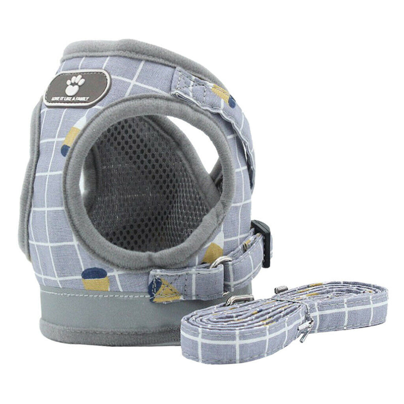 2x Puppy Harness Vest Pet Outdoor Reflective Traction