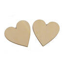 35pcs Wooden Heart for Craft, Pyrography, DIY Wood Plaque Wedding Decor Sign