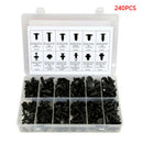 240pcs Car Body Retainer Push Type Pin Rivet Trim Clip Panel Moulding Asso IZF