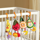 Newborn Baby Infant Fruits Soft Rattles Teether Hanging Bell Plush Toys