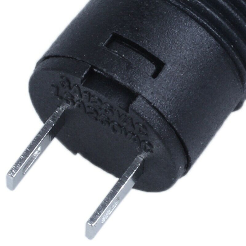 1 X 12mm Car Boat Latching Lock Push On / Off Button 125V 250V green