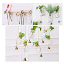 Creative Hanging Glass Vase Hanging Bottle Hydroponic Green Plant Transpare Y6V6