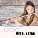 Kazoo Metal Musical Instrument Portable for Beginner Music Lover Children Gifts