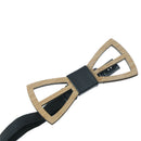 1pc Handmade Wood Bow ties Butterfly Ties Men Hollow out Wooden bow tie wedding3