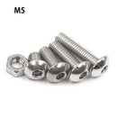 Screw and Nut Kit,Machine Screw and Nut Kit, 500 Pcs M3 M4 M5 Stainless Ste