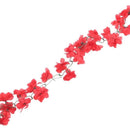 Artificial Azalea garland flower vine Wedding Garden Decoration - Red O2J2