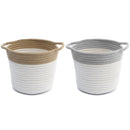 Creative Cotton Rope Art Storage Bucket Desktop Debris Cleaning Storage BaskJ9L7