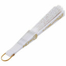 Chinese style bling flower wedding dance cloth folding towels white