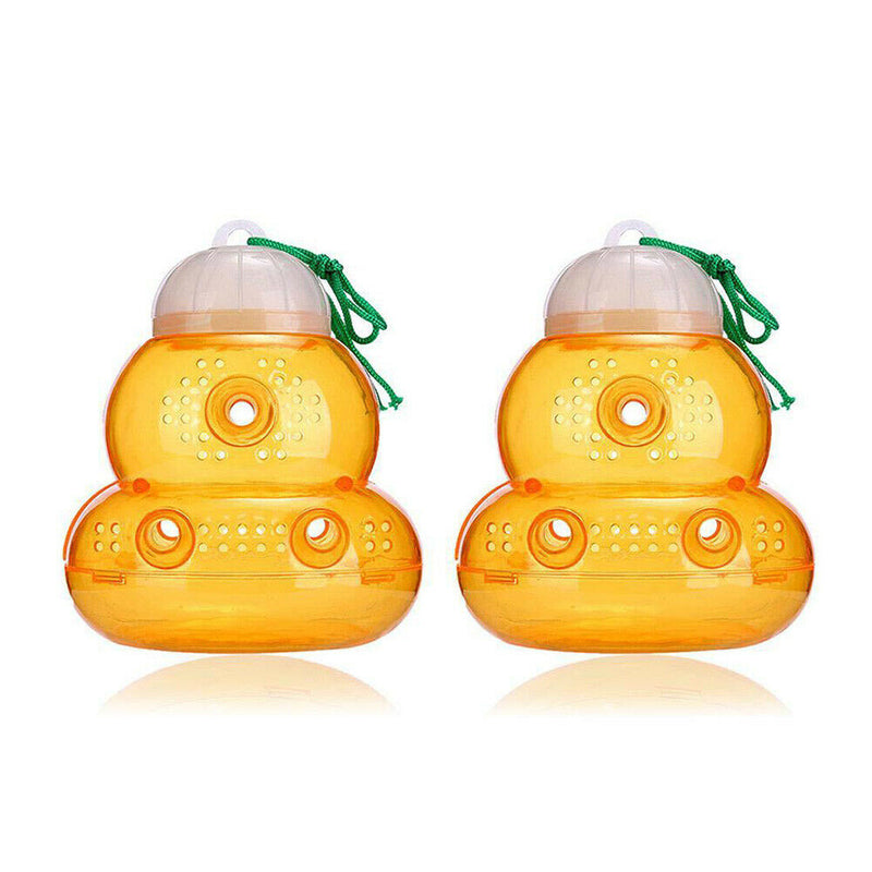 2pcs Wasp Trap Beehive Catcher Repellent Hanging Plastic Bottle Wasp Traps