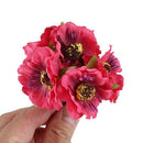 High Quality Silk Poppies Camellia 5cm 60pcs/lot Artificial Flowers Corn Po