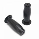2Pcs Black Motorcycle Stripe Rubber Gel Hand Grips 7/8" Handlebar Road Bike