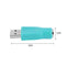 2pcs PS/2 Female to USB Male Adapters Converters for PC Keyboard Mouse Mice