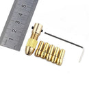 7Pieces 0.5mm-3mm Small Electric Drill Bit Collet Micro Twist Drill Chuck Set
