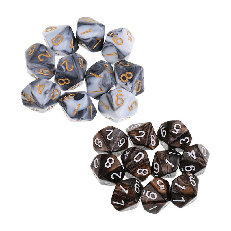 20pc Dice D10 Polyhedral Dice for Dungeons and Dragons Dices RPG