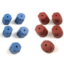 5 Pairs, M8x1 M10x1 A/C Service Port Valve Adapter Dust Cap for Bmw / Merce F4F4