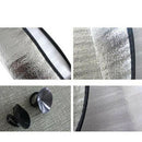 1PC Foldable Car Windshield Visor Cover Front Rear Block Window Sun Shade SilvME